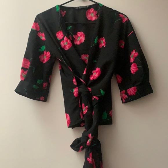 Zara kimono style loop belt top - worn once! - Picture 2 of 3